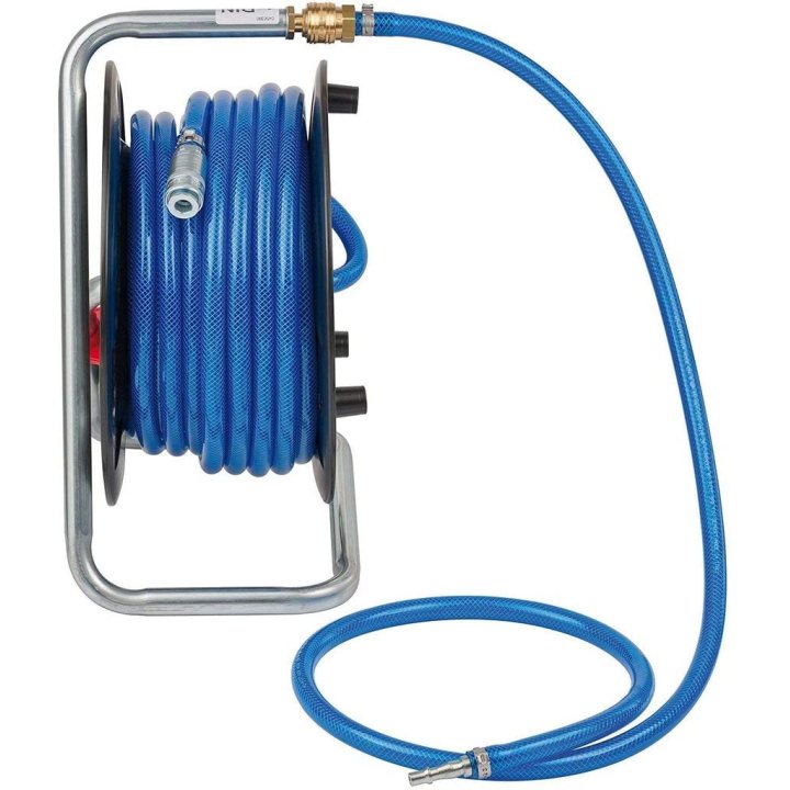 furtun aer comprimat compresor brennenstuhl cu tambur, anti rasucire, 20m, o 9 15mm, 15 bari