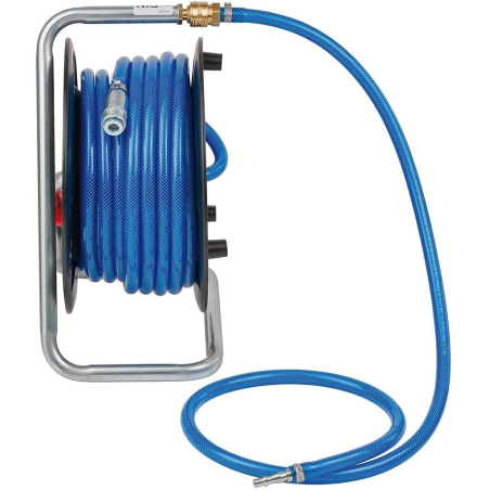 furtun aer comprimat compresor brennenstuhl cu tambur, anti rasucire, 20m, o 6 12mm, 15 bari