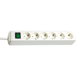 prelungitor brennenstuhl eco-line 6 prize, 3m h05vv-f 3g1,5, alb