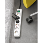 prelungitor brennenstuhl eco-line 6 prize, 3m h05vv-f 3g1,5, alb