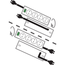 prelungitor brennenstuhl primera-line 4 prize 1.5m, h05vv-f 3g1,5,  argintiu