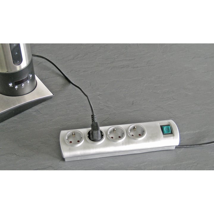 prelungitor brennenstuhl primera-line 4 prize 1.5m, h05vv-f 3g1,5,  argintiu
