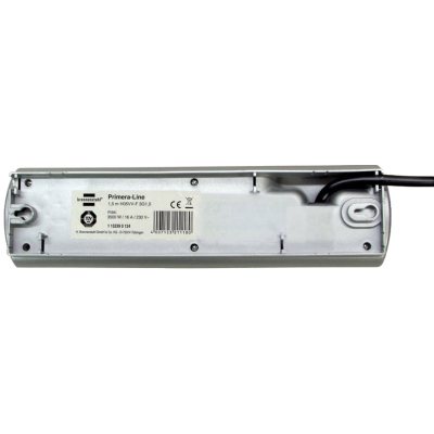 prelungitor brennenstuhl primera-line 4 prize 1.5m, h05vv-f 3g1,5,  argintiu