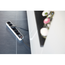 prelungitor brennenstuhl ecolor 6 prize, 1.5m h05vv-f 3g1,5 negru alb