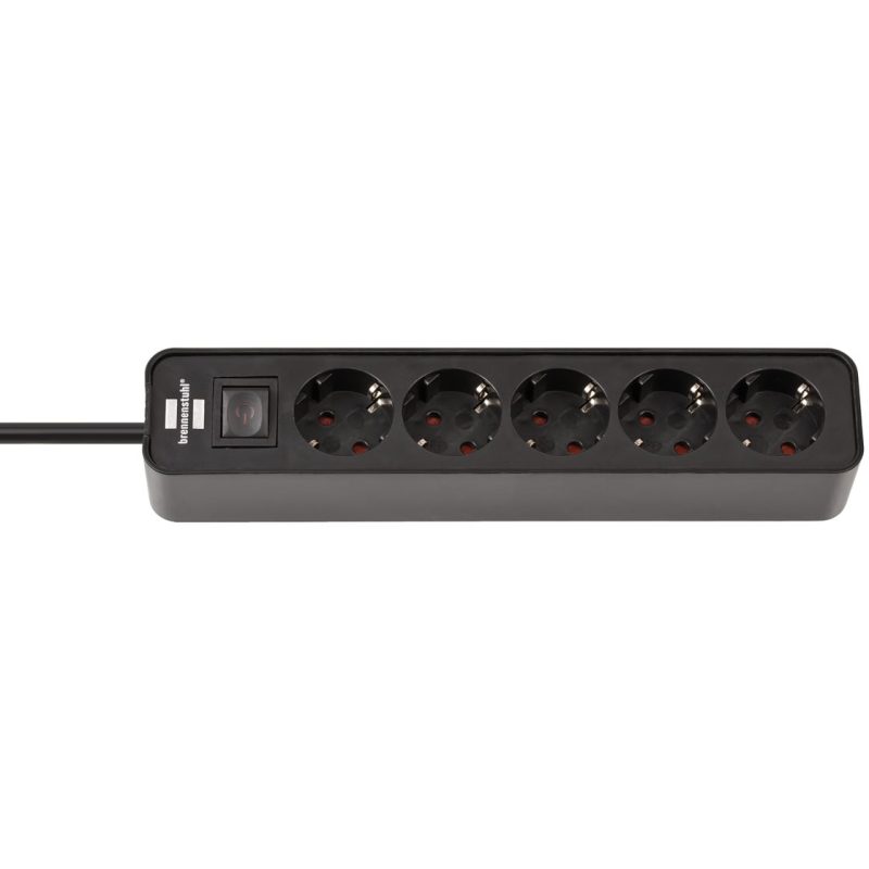 prelungitor brennenstuhl ecolor 5 prize, 1.5m h05vv-f 3g1,5 negru