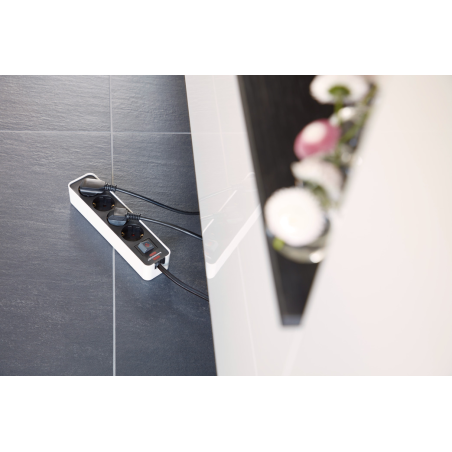 prelungitor brennenstuhl ecolor 4 prize, 1.5m h05vv-f 3g1,5 alb negru