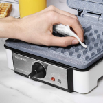 aparat pentru preparat vafe gofre cecotec fun gofrestone double, 1200w, termostat ajustabil, invelis antiaderent