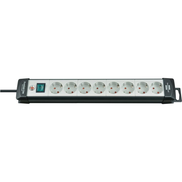 prelungitor brennenstuhl premium-line 8 prize, protectie supratensiune, intrerupator, 3m h05vv-f 3g1,5