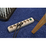 prelungitor brennenstuhl eco-line 10 prize, 3m h05vv-f 3g1,5 negru