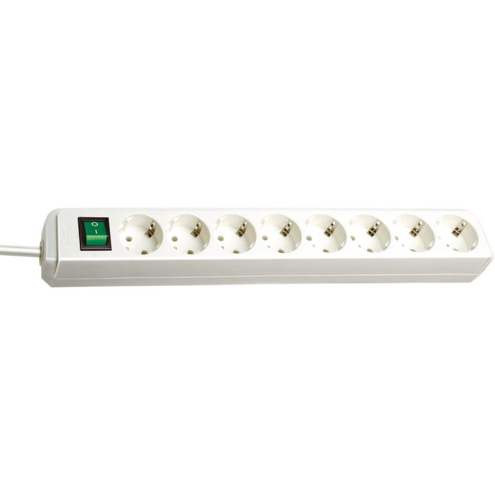 prelungitor brennenstuhl eco-line 8 prize, 3m h05vv-f 3g1,5, alb