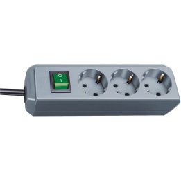 prelungitor brennenstuhl eco-line 3 prize, 1.5m h05vv-f 3g1,5 gri