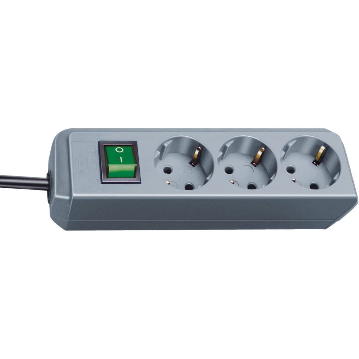 prelungitor brennenstuhl eco-line 3 prize, 1.5m h05vv-f 3g1,5 gri
