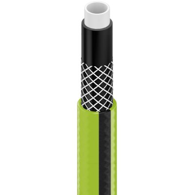set furtun pentru gradina cellfast quattro cu 4 straturi, 1 2  , armat, 15m, protectie uv, stropitor, conector