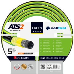 furtun pentru gradina cellfast green cu 5 straturi, 3 4 , armat, 50m, protectie uv, antirasucire