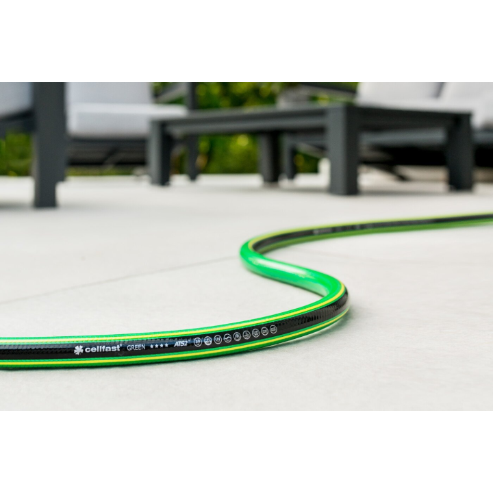 furtun pentru gradina cellfast green cu 5 straturi, 3 4  , armat, 50m, protectie uv, antirasucire