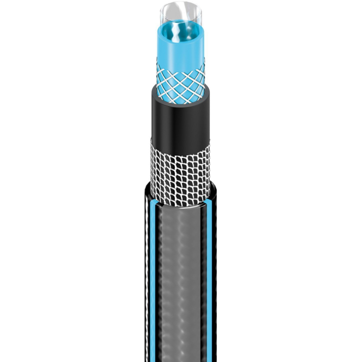 furtun pentru gradina cellfast hobby cu 6 straturi, 1 2  , armat, 50m, protectie uv, antirasucire