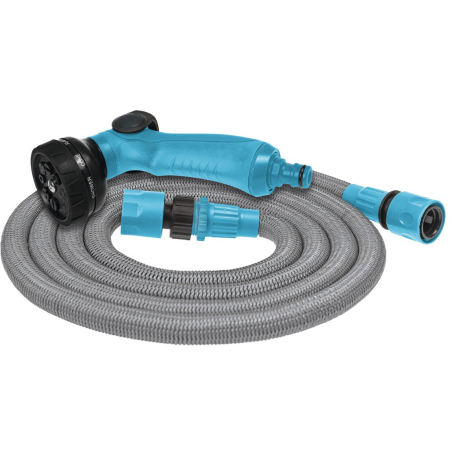 set furtun pentru gradina extensibil cellfast basic 7.5m, pistol, conectori