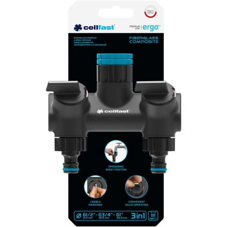 distribuitor dublu cellfast ergo, 1 2  , 3 4  , 1