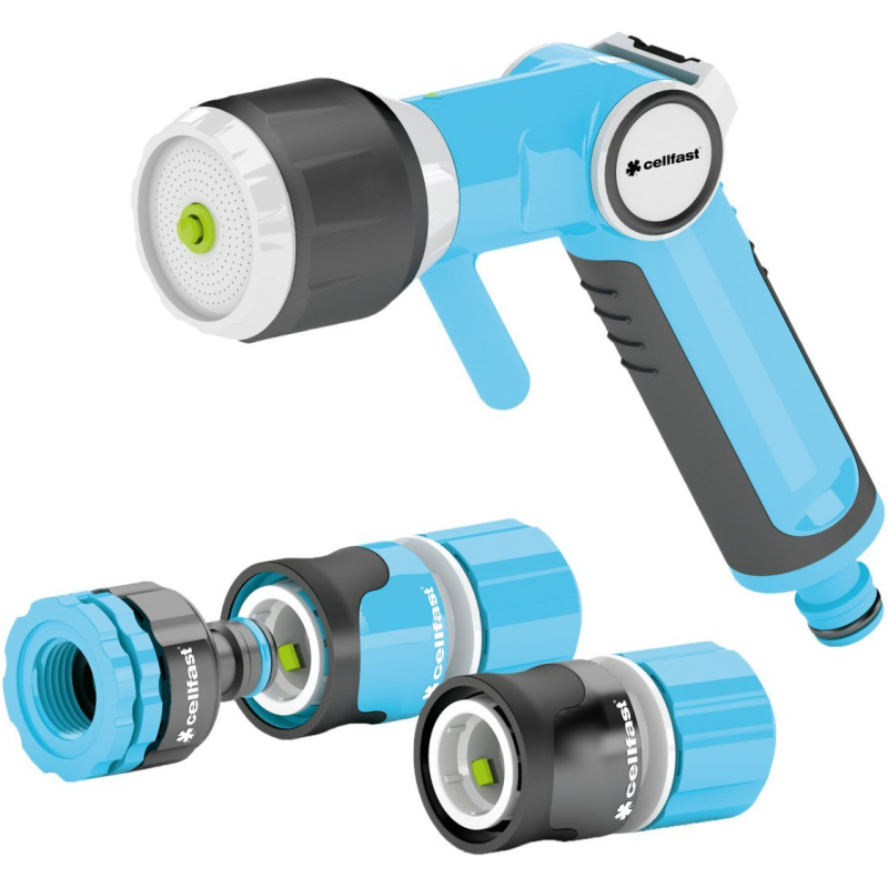 set pistol multifunctional cellfast ergo conectori 1 2   - 5 8