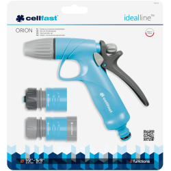 set pistol pentru stropit cellfast ideal, conectori 1 2   - 5 8
