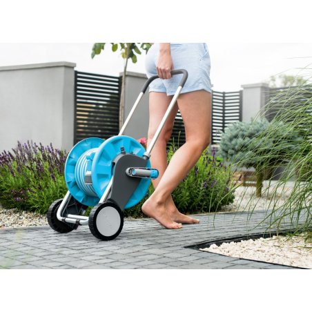 carucior cu tambur pentru furtun de gradina cellfast compact, 1 2  , 45m