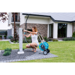 carucior cu tambur pentru furtun de gradina cellfast compact, 1 2  , 45m