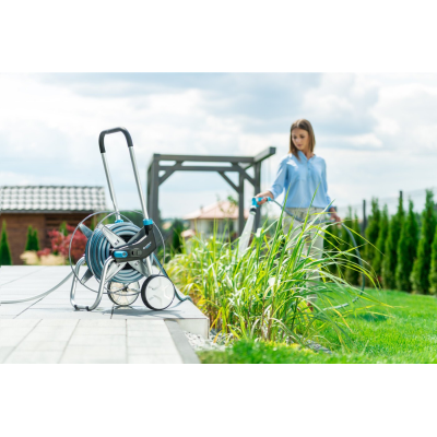 furtun cu tambur cellfast explorer, furtun pentru gradina multiflex atsv 1 2  , 25m, accesorii incluse