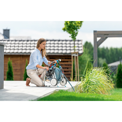 furtun cu tambur cellfast explorer, furtun pentru gradina multiflex atsv 1 2  , 25m, accesorii incluse