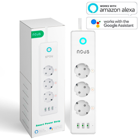prelungitor smart nous a5, wifi, 15w. 3.1a