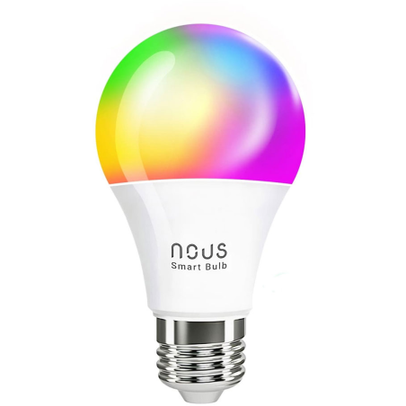 bec led rgb smart nous p3, e27, control din aplicatie