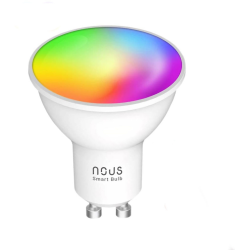 bec led rgb smart nous p8, gu10, control din aplicatie