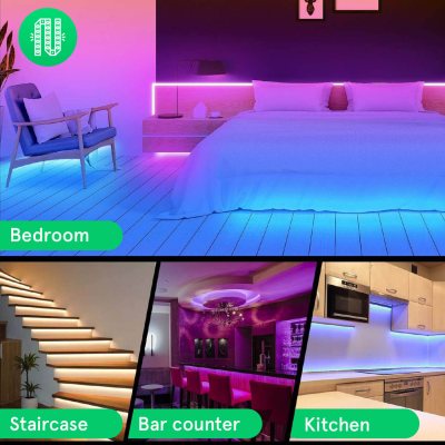 banda led smart nous f1 wifi, 5 metri, control app