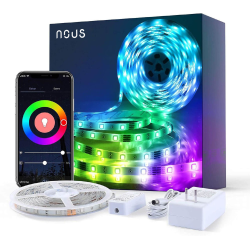 banda led smart nous f2 wifi, 10 metri, control app
