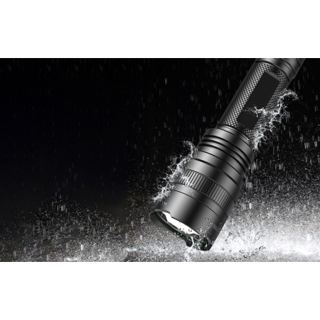 lanterna supfire c8-h, 15w, led, 1500 lm, 4000 mah, 5 moduri, rezistenta la apa, incarcare usb, negru