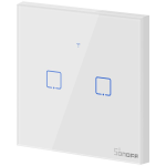 intrerupator smart cu touch wifi + rf 433 sonoff t1 eu tx, 2 canale intrerupator smart cu touch wifi + rf 433 sonoff t1 eu tx, 2 canale