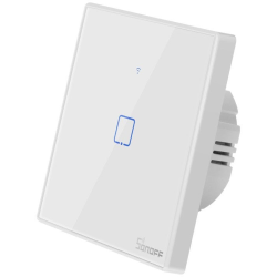 intrerupator smart  cu touch wifi + rf 433 sonoff t2eu1c tx, (1 canal)