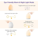 lampa de veghe vava va-cl009 led, rgb, cu reglare touch a intensitatii, lumina calda