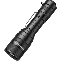 lanterna led superfire f5 cu zoom, 10w, 1100 lm, 5 moduri, rezistenta la apa, incarcare usb, negru