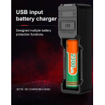 lanterna led superfire s5, 220lm, 300m, incarcare usb, negru