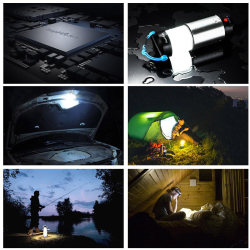 lanterna led supfire t9, pentru camping, 800 lm, incarcare usb, powerbank