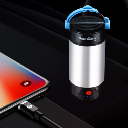 lanterna led supfire t9, pentru camping, 800 lm, incarcare usb, powerbank