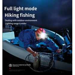 lanterna led pentru cap supfire hl16, 5w, 500 lm, 1800 mah, senzor de miscare, lumina rosie, incarcare usb, ip44