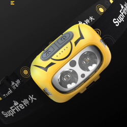 lanterna led pentru cap supfire hl05-s, usb, 500lm, incarcare usb, control miscare mana