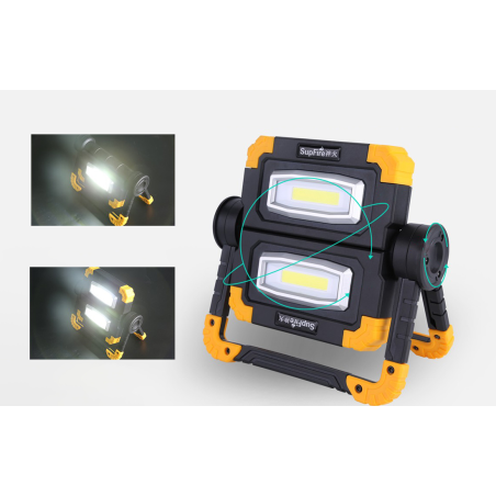 proiector led portabil supfire g7, 20w, 1000lm, reincarcabil, cob, acumulator 5000mah