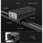 lanterna led pentru bicicleta supfire gt-r3, 1400lumeni, 130m, acumulator 2400 mah, usb lanterna led pentru bicicleta supfire gt-r3, 1400lumeni, 130m, acumulator 2400 mah, usb