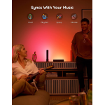 set 2 buc lampa led govee flow plus light bars rgbicww, wifi si bluetooth, tv ambient, alexa si google assistant