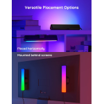 set 2 buc lampa led govee flow plus light bars rgbicww, wifi si bluetooth, tv ambient, alexa si google assistant