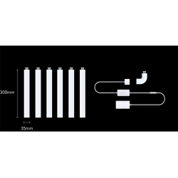 set 6 buc bara led govee glide wall light rgbic smart, sincronizare muzica, wifi, alexa, google assistant