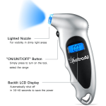 manometru auto digital astroai 150 psi, 10 bari, lumina led, 4 setari masina, bicicleta