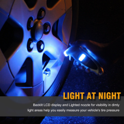 manometru auto digital astroai 150 psi, 10 bari, lumina led, 4 setari masina, bicicleta